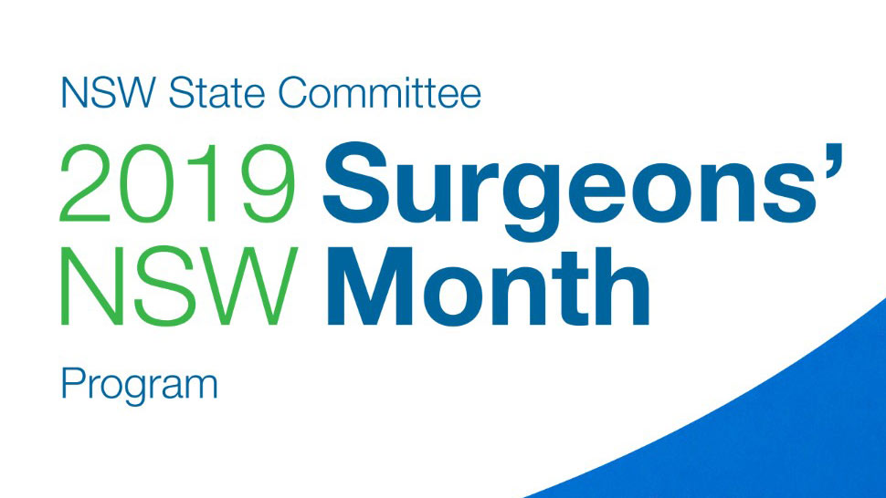 November is “Surgeons Month 2019” – and initiative of the NSW RACS State Committee