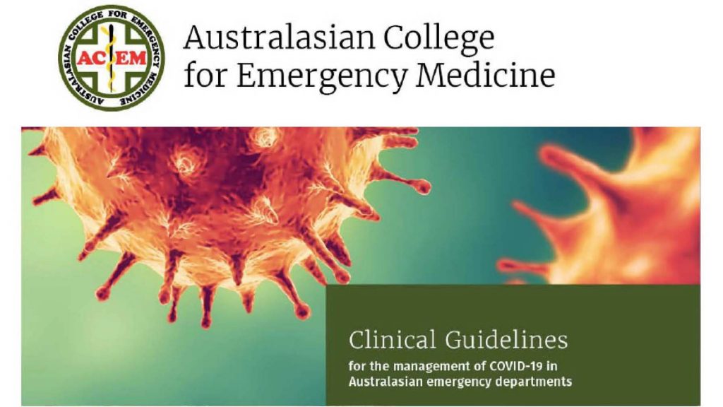 ACEM – Clinical Guidelines for the Management of COVID-19