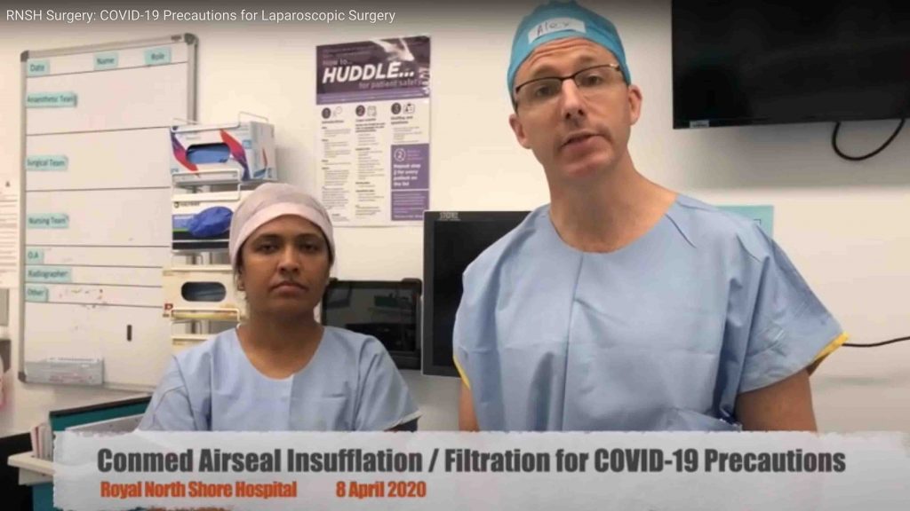 RNSH Surgery: COVID-19 Precuations for Laparoscopic Surgery